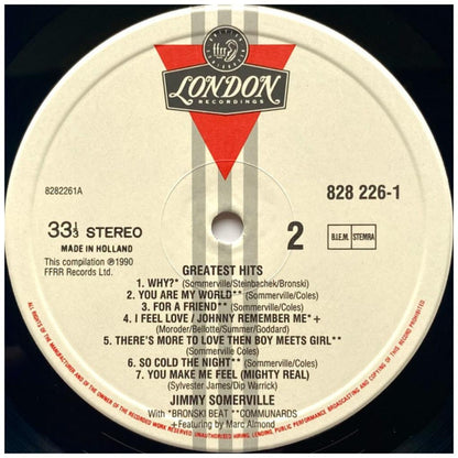 JIMMY SOMERVILLE - THE SINGLES COLLECTION 1984-1990 | VINILO USADO