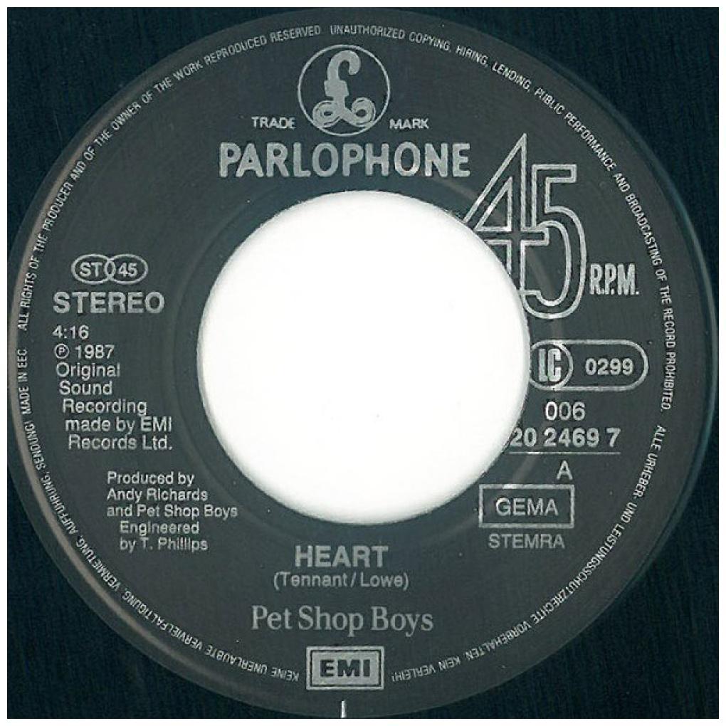 PET SHOP BOYS - HEART | 7" SINGLE USADO