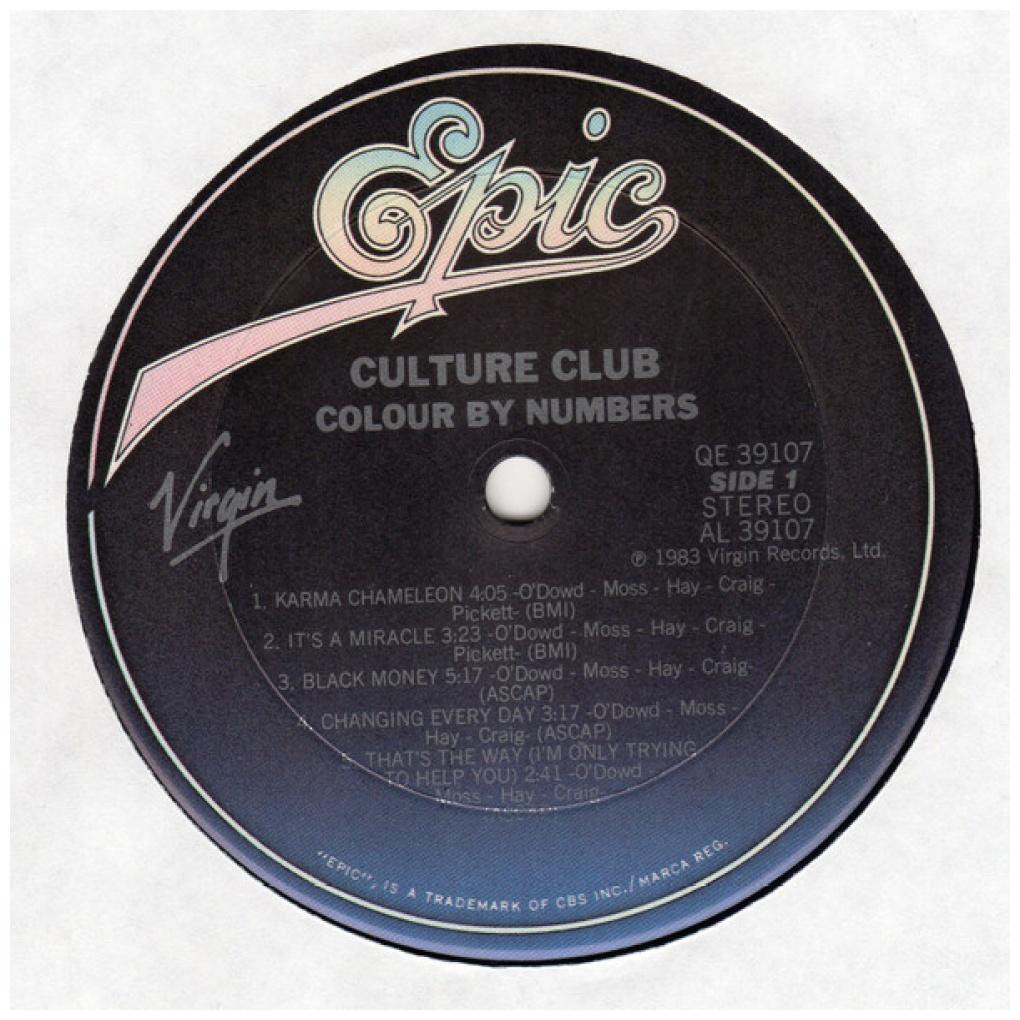 CULTURE CLUB - COLOUR BY NUMBERS | VINILO USADO