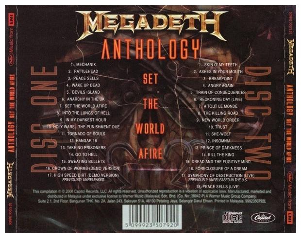 MEGADETH - SET THE WORLD AFIRE: ANTHOLOGY (2CD) | CD