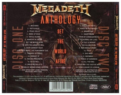 MEGADETH - SET THE WORLD AFIRE: ANTHOLOGY (2CD) | CD