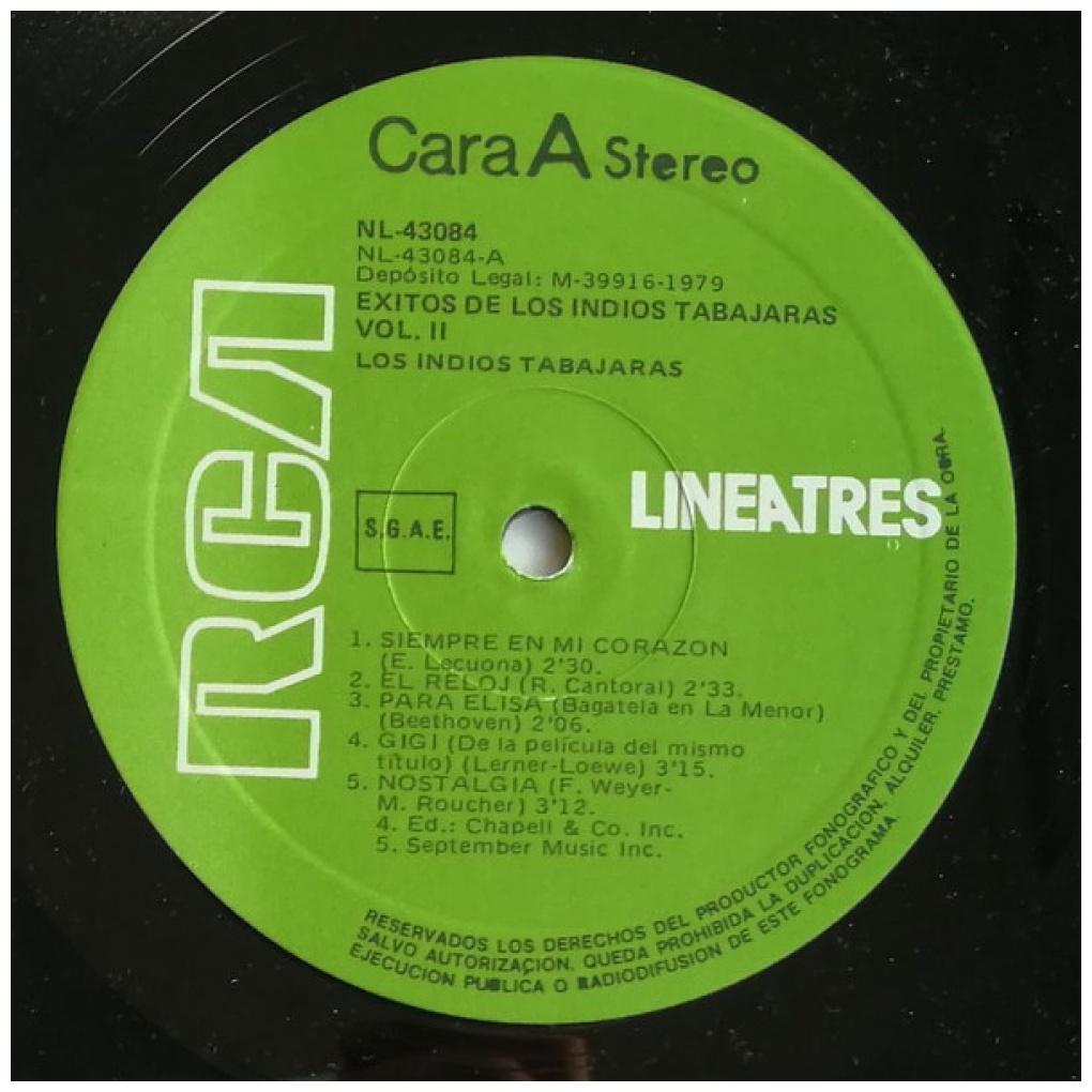 LOS INDIOS TABAJARAS - LOS EXITOS DE LOS INDIOS TABAJARAS VOL. II | VINILO USADO