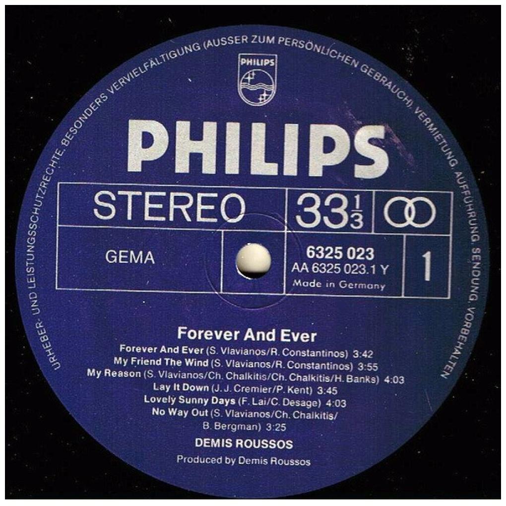 DEMIS ROUSSOS - FOREVER AND EVER | VINILO USADO