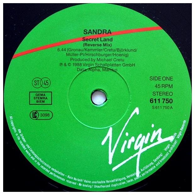 SANDRA - SECRET LAND | 12" MAXI SINGLE USADO