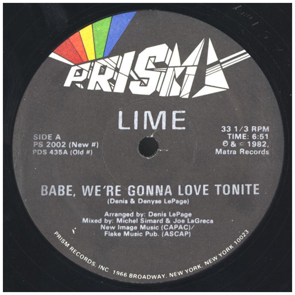LIME - BABE, WE'RE GONNA LOVE TONIGHT/YOU'RE MY MAGICIAN | 12'' MAXI SINGLE USADO