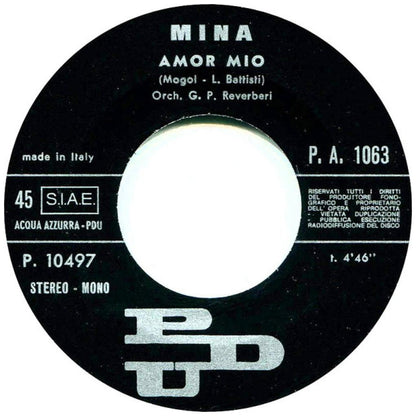 MINA - AMOR MIO | 7" SINGLE USADO