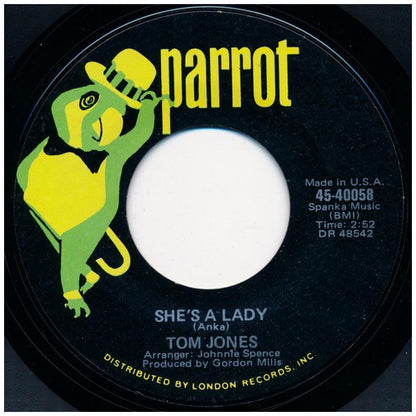 TOM JONES - SHE'S A LADY | 7" SINGLE USADO