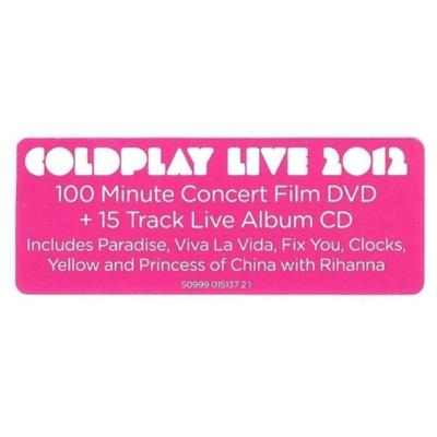 COLDPLAY - LIVE 2012 (CD+DVD) | CD