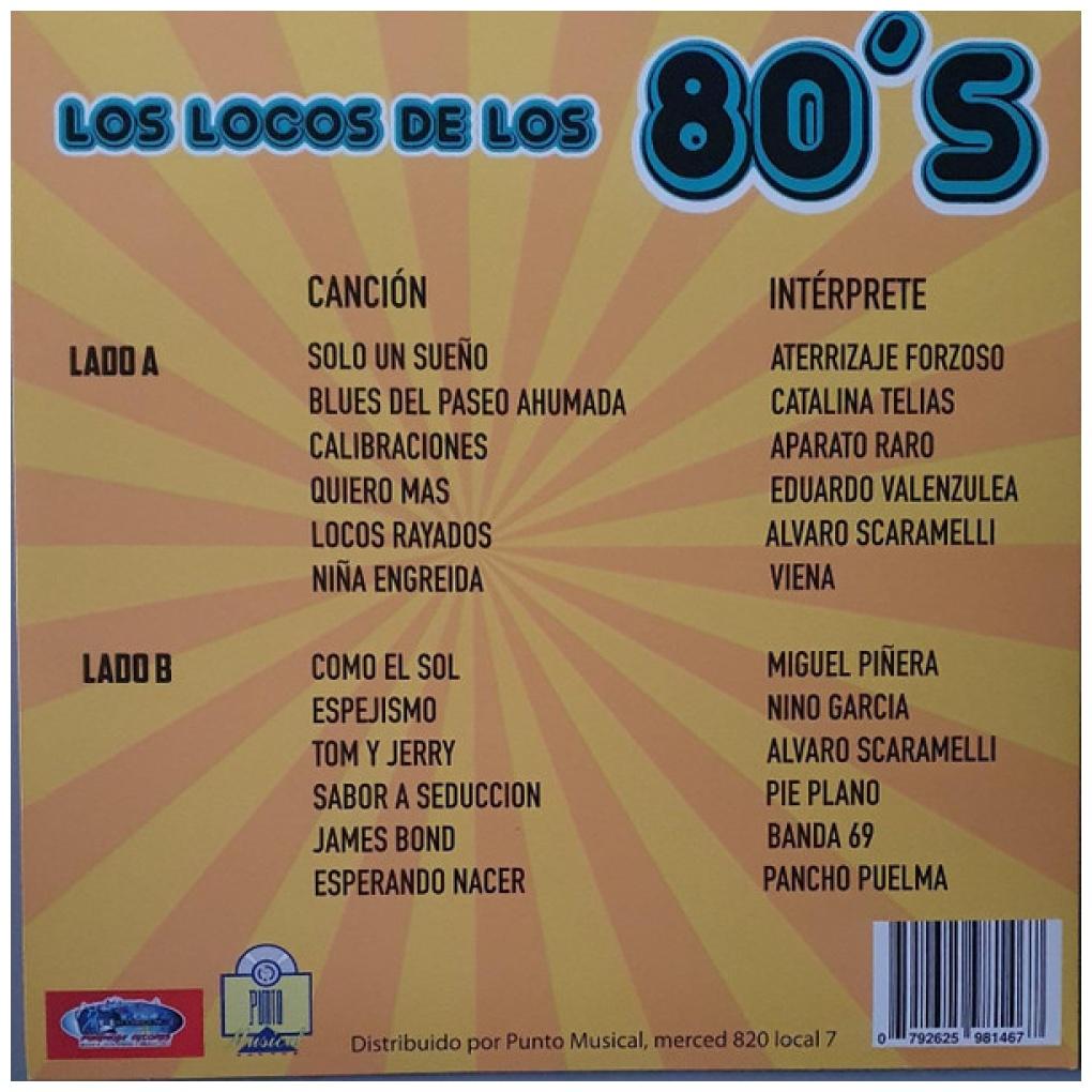 LOS LOCOS DE LOS 80'S - LO MEJOR DEL ROCK CHILENO-VARIOS ARTISTAS | VINILO