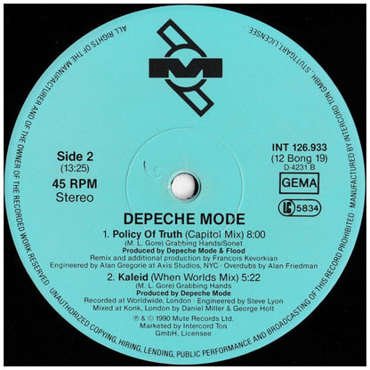 DEPECHE MODE - POLICY OF TRUTH (BEAT BOX) | 12" MAXI SINGLE VINILO USADO