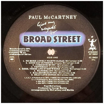 PAUL McCARTNEY - GIVE ME REGARDS TO BROAD STREET | VINILO USADO