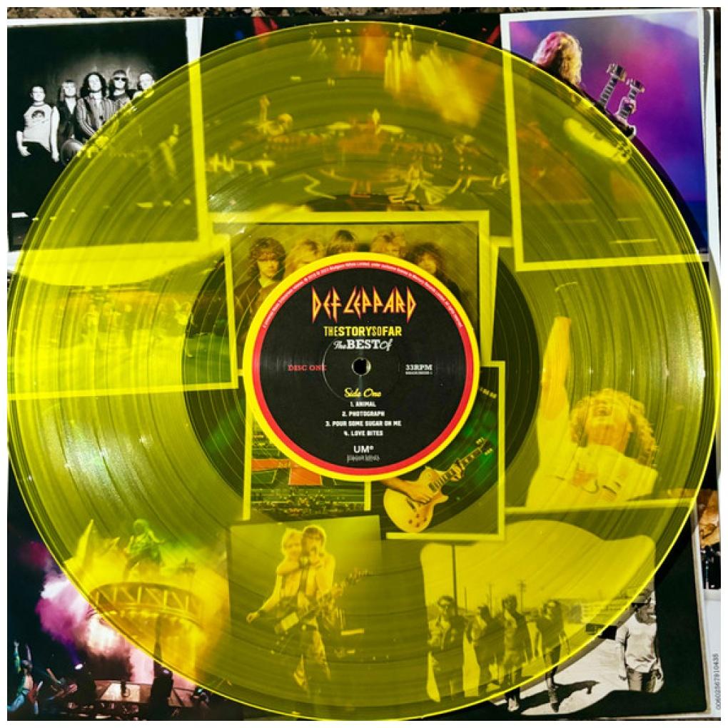 DEF LEPPARD - THE STORY SO FAR: THE BEST OF (2LP) (TRANSLUCENT ORANGE/YELLOW VINYL) | VINILO