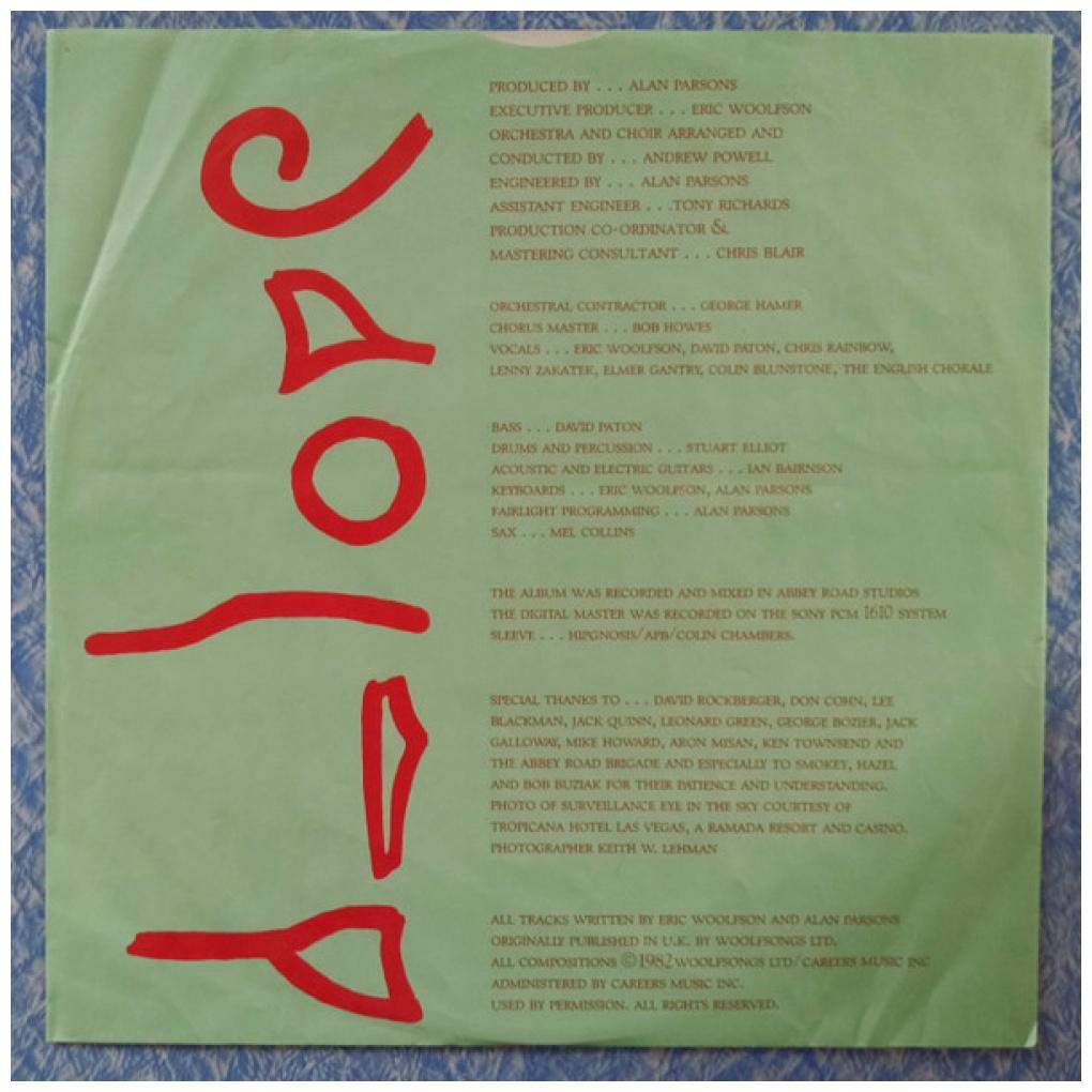 ALAN PARSONS PROJECT - EYE IN THE SKY (PROMO COPY) | VINILO USADO