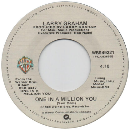 LARRY GRAHAM - ONE IN A MILLION YOU | 7" SINGLE USADO