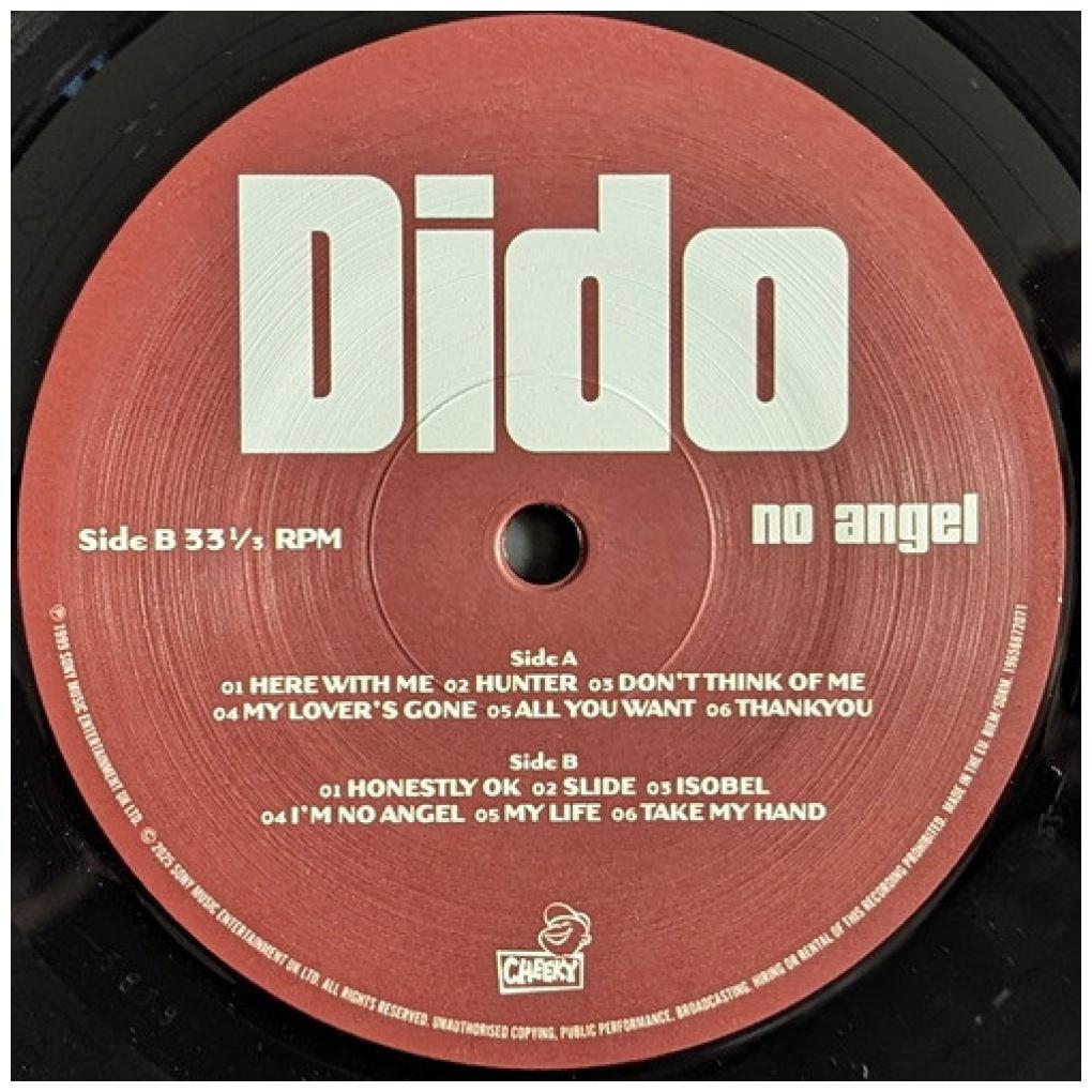 DIDO - NO ANGEL (BLACK VINYL) | VINILO