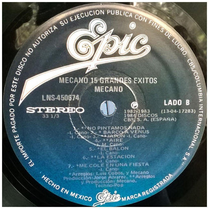 MECANO - 15 GRANDES EXITOS | VINILO USADO