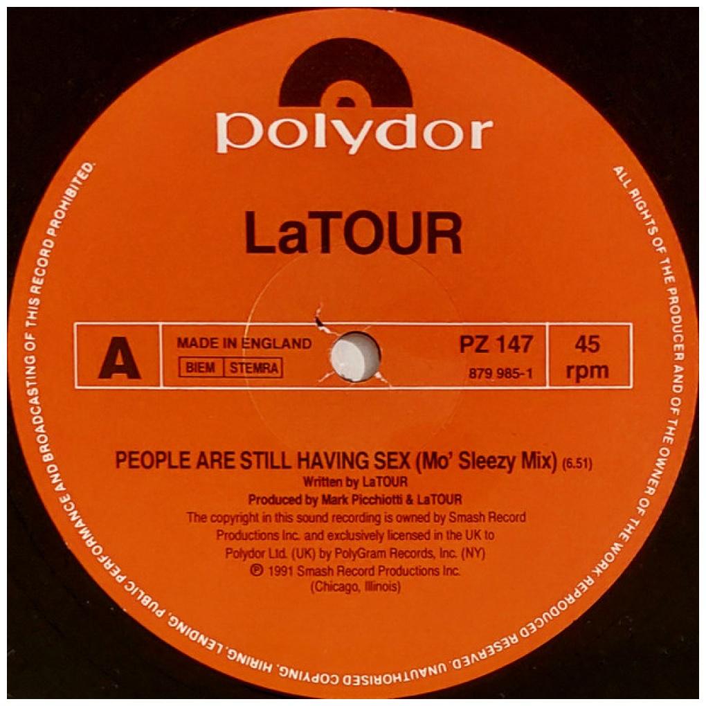 LaTOUR - PEOPLE ARE STILL HAVING SEX | 12'' MAXI SINGLE USADO