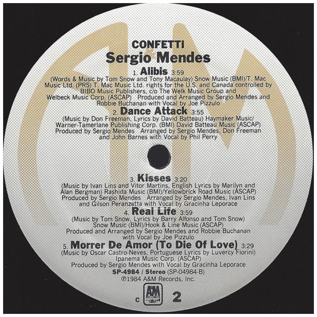 SERGIO MENDES - CONFETTI (PROMO COPY) | VINILO USADO