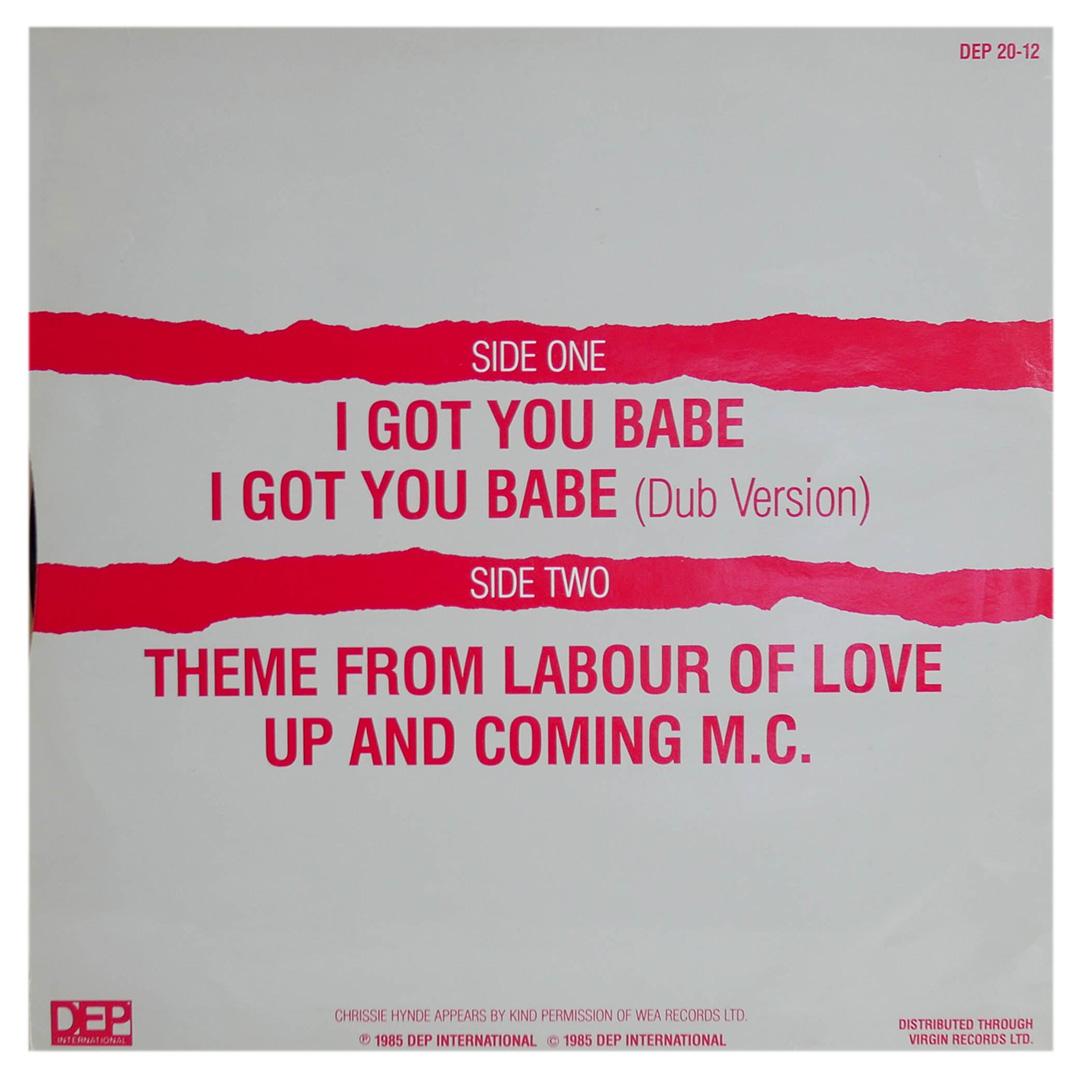 UB40 FT. CHRISSIE HYNDE - I GOT YOU BABE | 12" MAXI SINGLE USADO