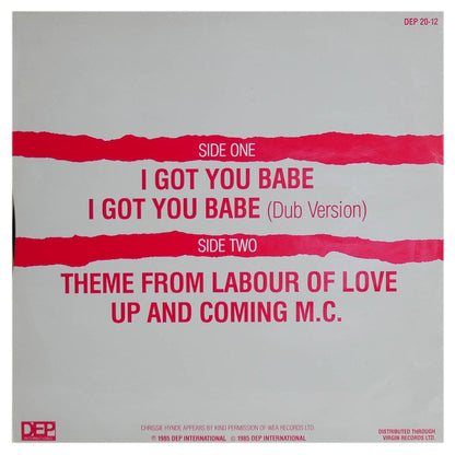 UB40 FT. CHRISSIE HYNDE - I GOT YOU BABE | 12" MAXI SINGLE USADO