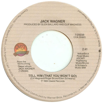 JACK WAGNER - ALL I NEED | 7" SINGLE USADO