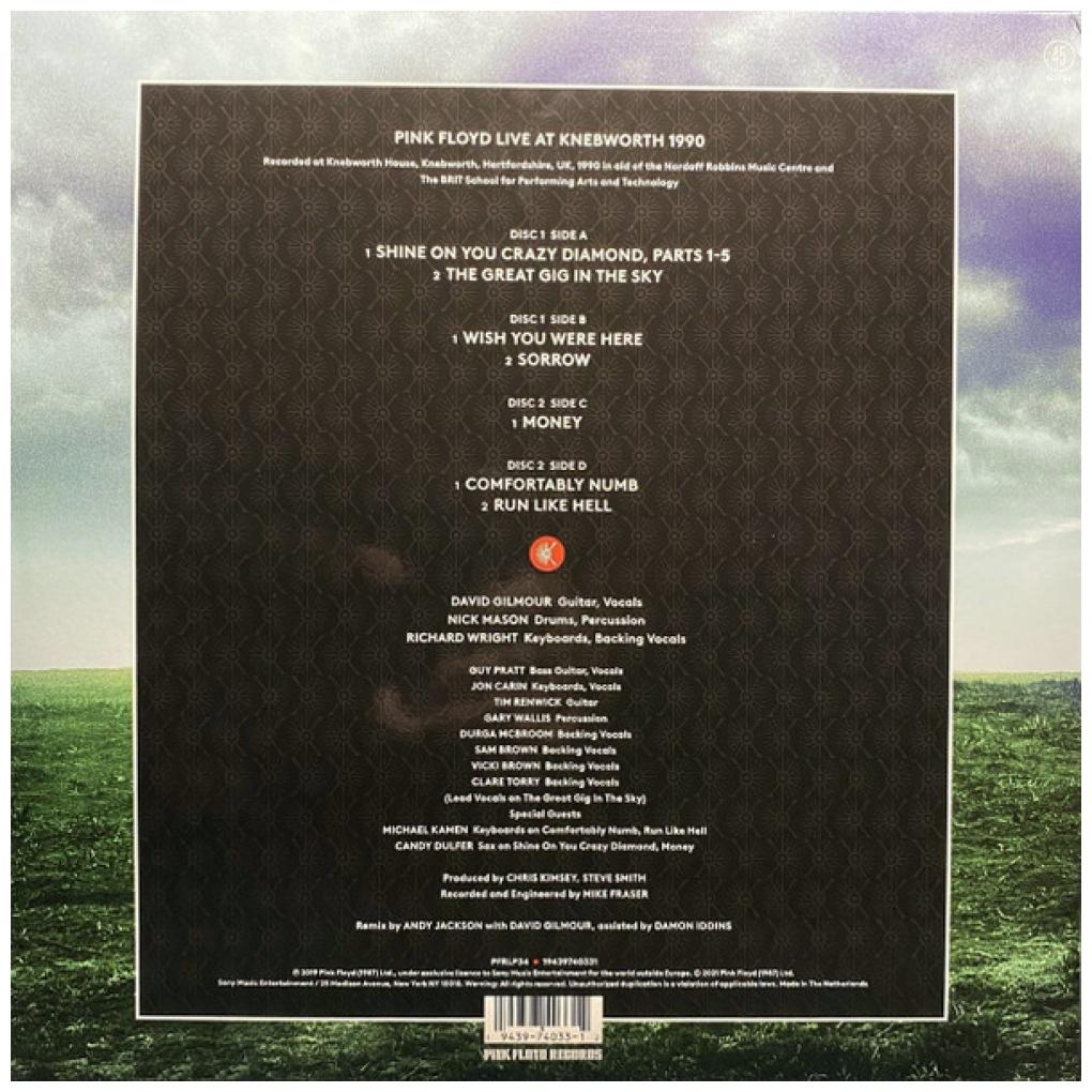 PINK FLOYD - LIVE AT KNEBWORTH 1990
 (2LP) | VINILO