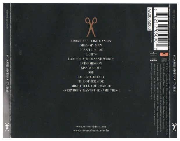 SCISSOR SISTERS - TA - DAH | CD