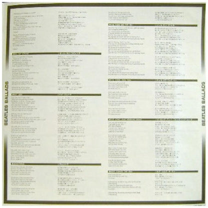 THE BEATLES - BEATLES BALLADS: 20 ORIGINAL TRACKS (JAPAN EDITION) | VINILO USADO