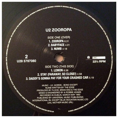 U2 - ZOOROPA (2LP) | VINILO