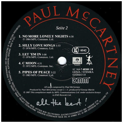 PAUL McCARTNEY - ALL THE BEST (2LP) | VINILO USADO