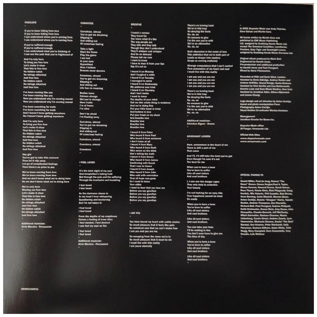 DEPECHE MODE - EXCITER | VINILO