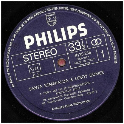 SANTA ESPERALDA ft. LEROY GOMEZ - DON'T LET ME BE MISUNDERSTOOD | VINILO USADO