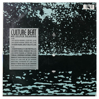 CULTURE BEAT - NO DEEPER MEANNIG | 12" MAXI SINGLE USADO