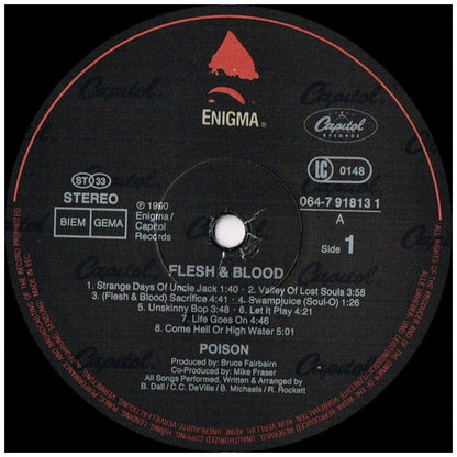 POISON - FLESH & BLOOD | VINILO USADO