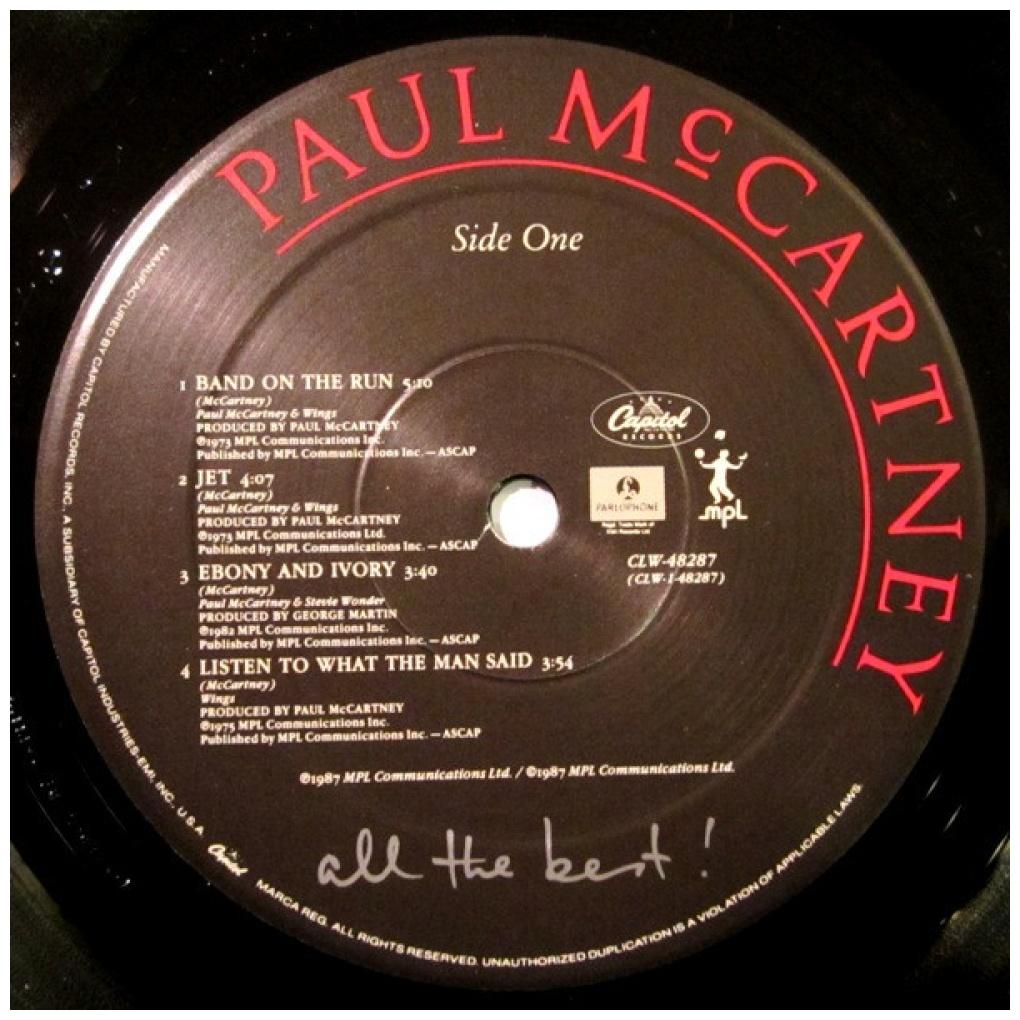 PAUL McCARTNEY - ALL THE BEST (2LP) | VINILO USADO