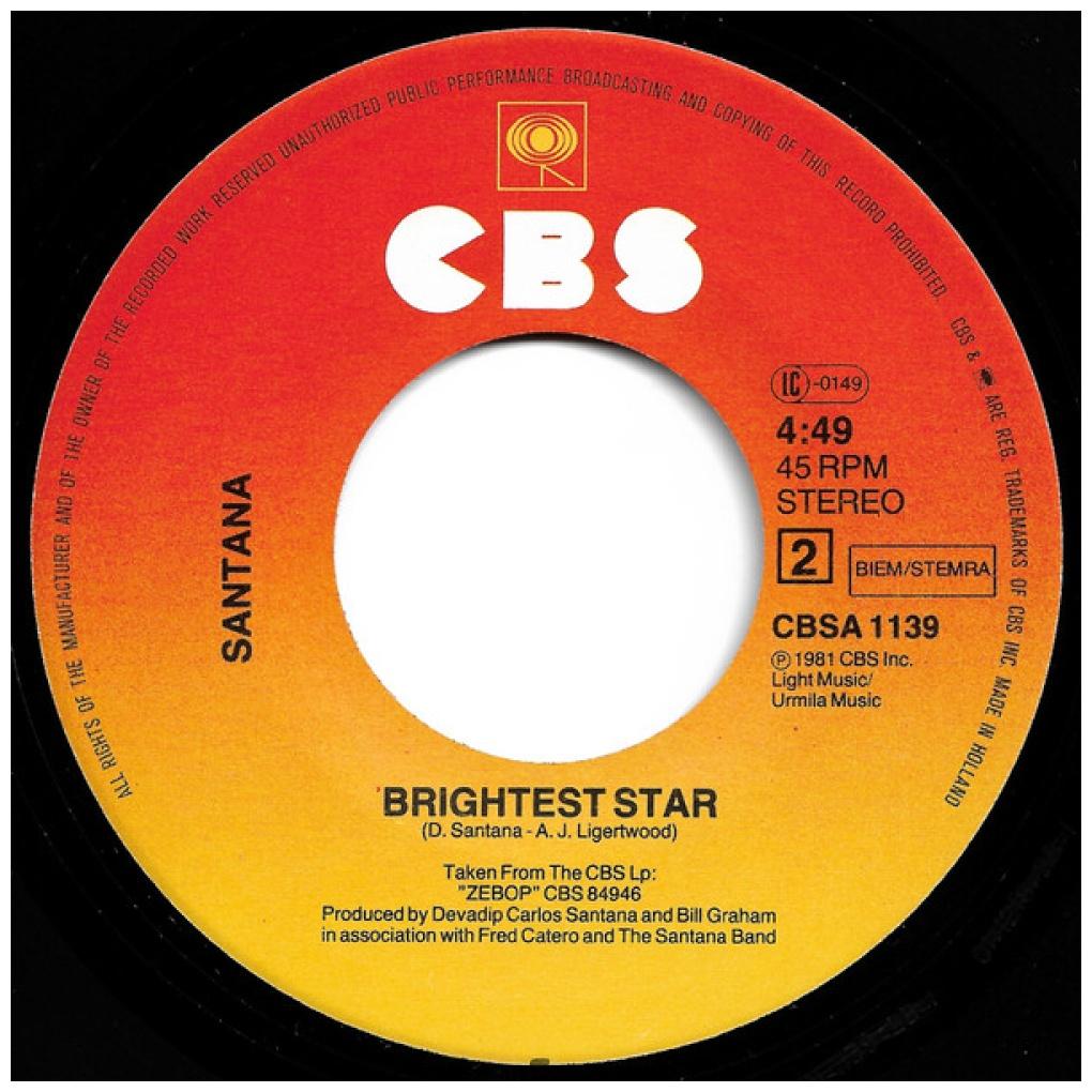 SANTANA - WINNING | 7" SINGLE USADO