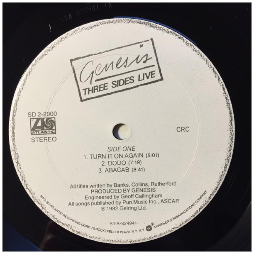 GENESIS - THREE SIDES LIVE (2LP) | VINILO USADO