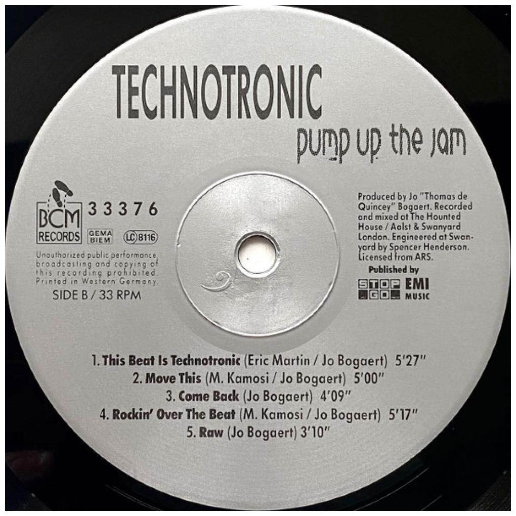 TECHNOTRONIC - PUMP UP THE JUMP: THE ALBUM | VINILO USADO