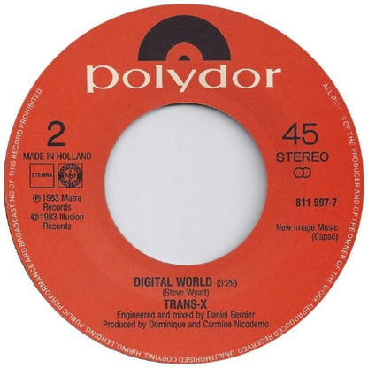 TRANS-X - LIVING ON VIDEO | 7" SINGLE USADO