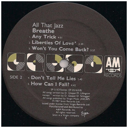 BREATHE - ALL THAT JAZZ (USA VERSION) | VINILO USADO