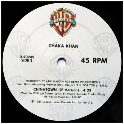 CHAKA KHAN - I FEEL FOR YOU | 12'' MAXI SINGLE USADO