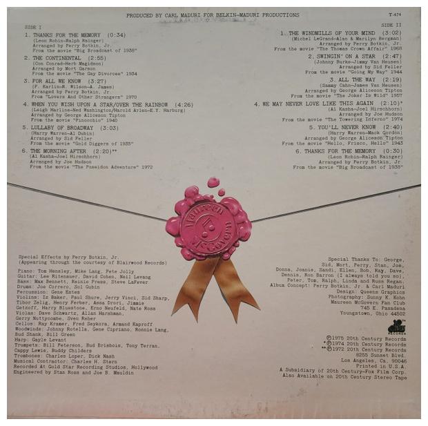 MAUREEN McGOVERN - ACADEMY AWARD PERFORMANCE | VINILO USADO