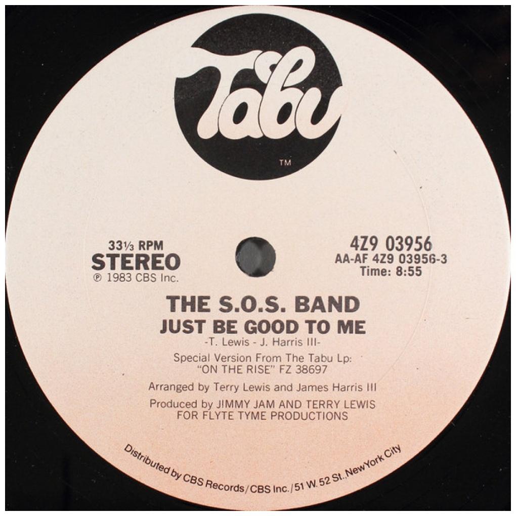 THE S.O.S. BAND - JUST BE GOOD TO ME | 12" MAXI SINGLE VINILO USADO