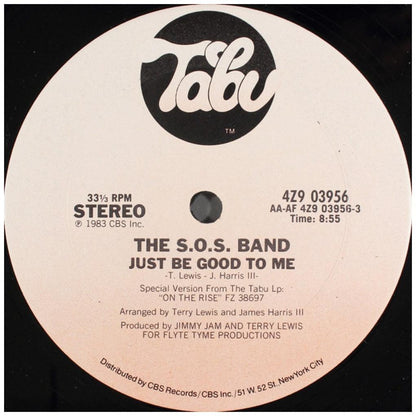 THE S.O.S. BAND - JUST BE GOOD TO ME | 12" MAXI SINGLE VINILO USADO