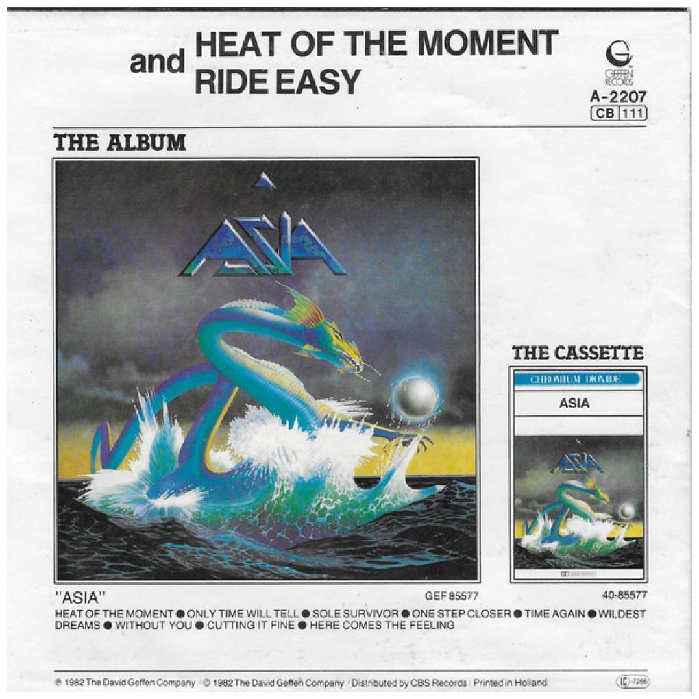 ASIA - HEAT OF THE MOMENT | 7" MAXI USADO
