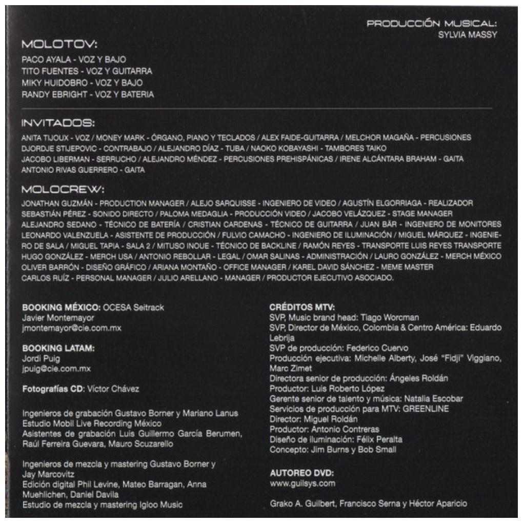 MOLOTOV - EL DESCONECTE: MTV UNPLUGGED (CD+DVD) | CD