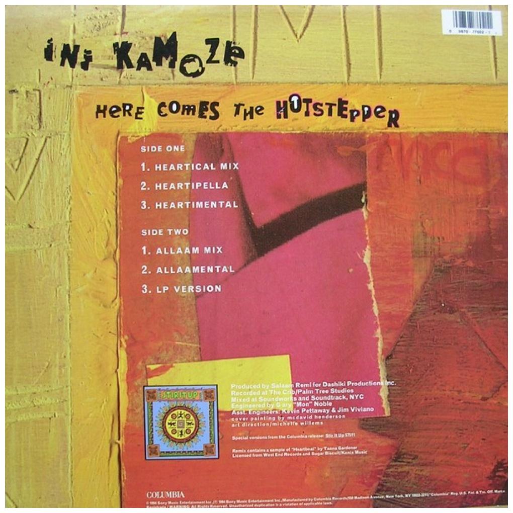 INI KAMOZE - HERE COMES THE HOTSTEPPER | 12" MAXI SINGLE VINILO USADO
