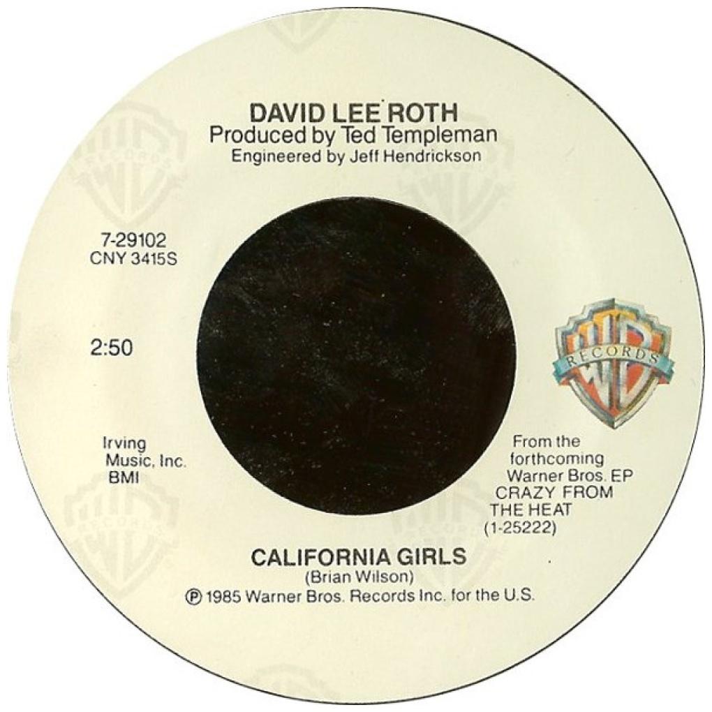 DAVID LEE ROTH - CALIFORNIA GIRLS | 7" SINGLE USADO