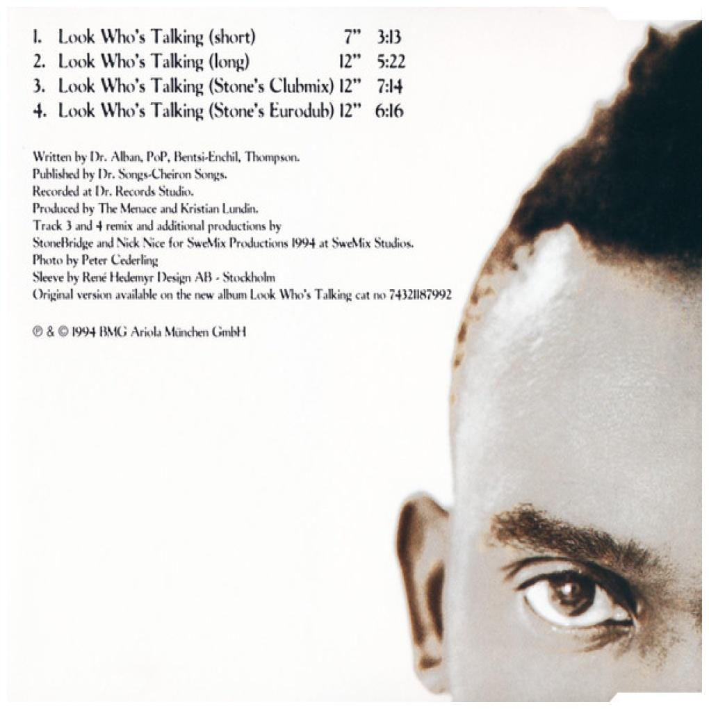 DR. ALBAN - LOOK WHO'S TALKING! (THE SINGLE) (CD MAXI SINGLE) | CD