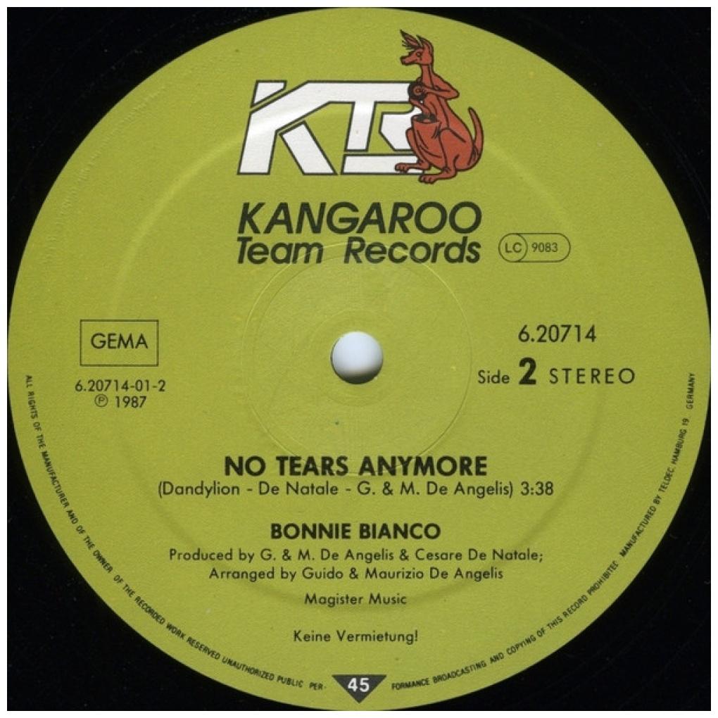 BONNIE BIANCO & PIERRE COSSO - STAY | 12'' MAXI SINGLE USADO